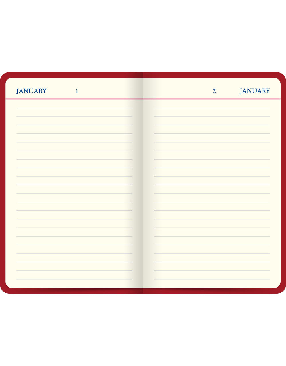 Icon Book Perpetual Diary Red#color_red