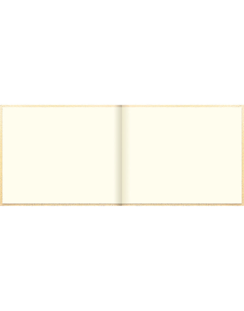 Ladydate Quarto Landscape Plain Guest Book Gold#color_gold