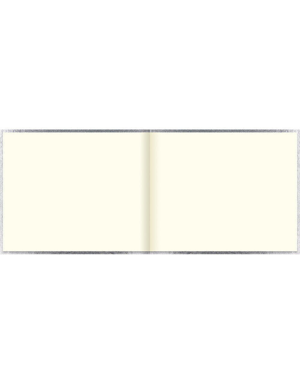 Ladydate Quarto Landscape Plain Guest Book Silver#color_silver