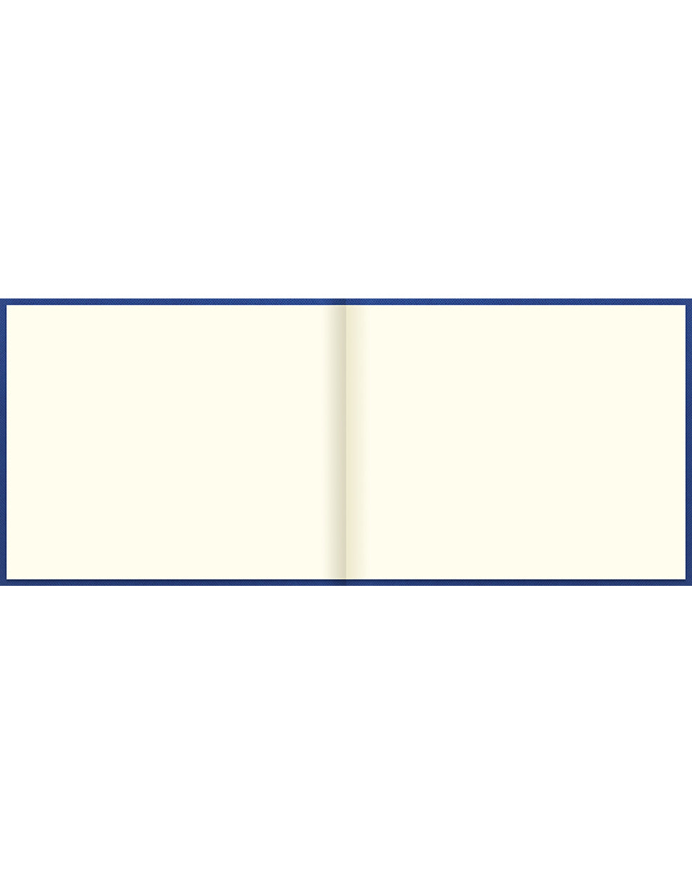 Legacy Quarto Landscape Plain Guest Book Blue#color_blue