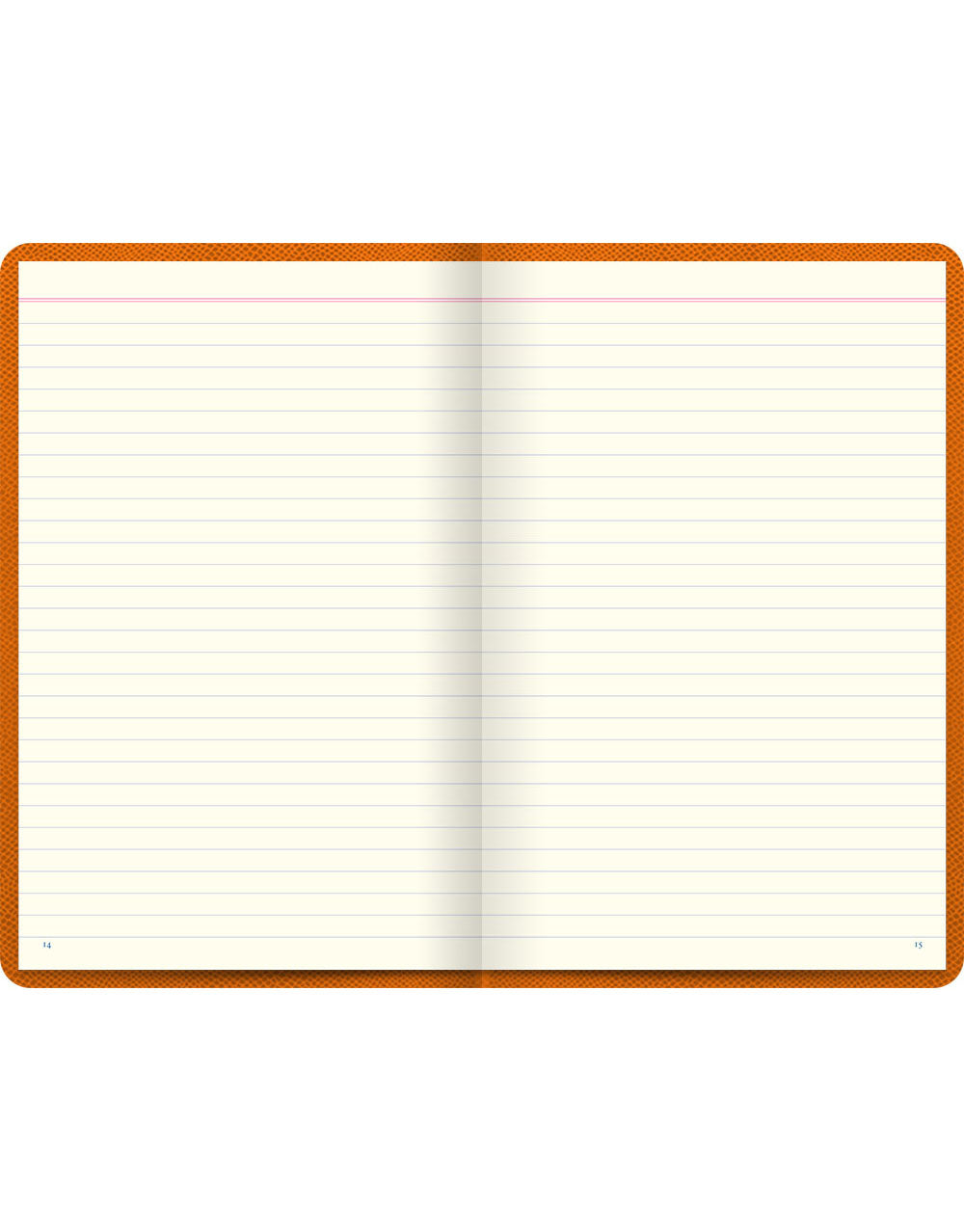 Legacy Book Ruled Notebook Orange#color_orange