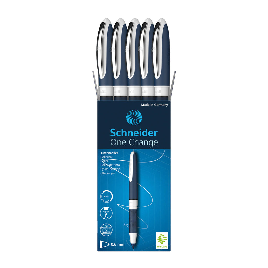 Schneider Ray Rollerball Pen Gift Set In Cardboard Case Including Standard Ink Cartridges Suitable For Right And Left Handed Users, Deep Blue/Light Grey - View #11