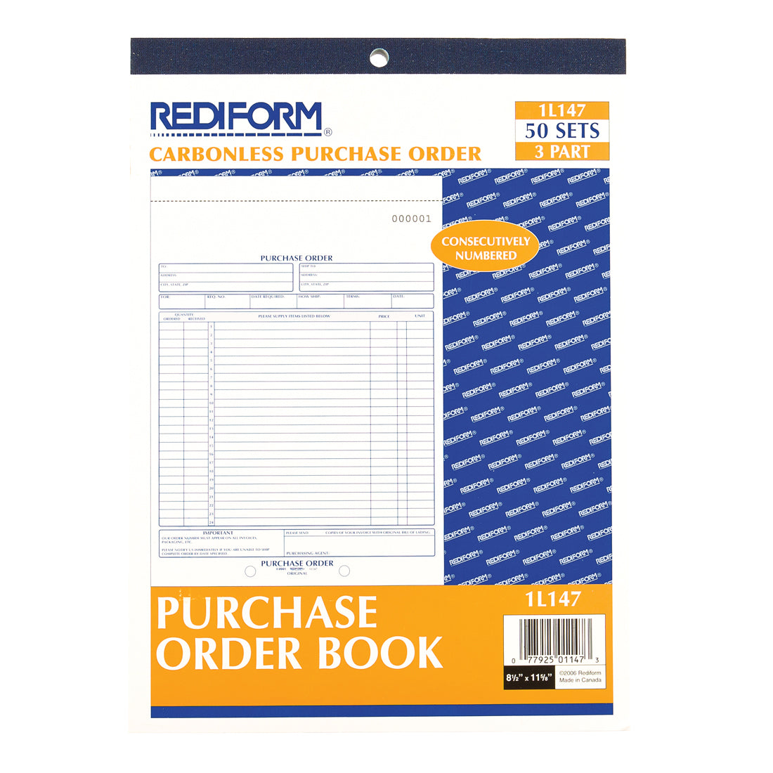 Purchase Order Book 1L147