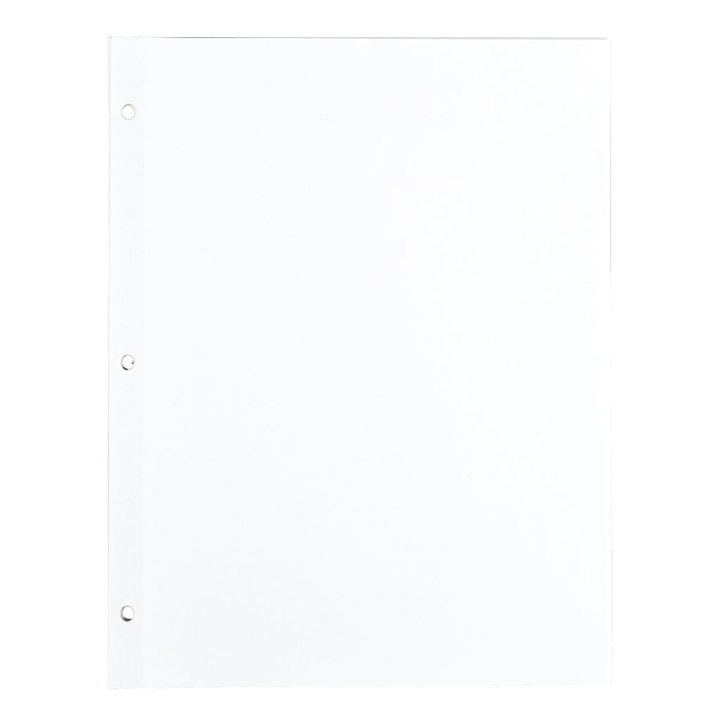 3-Hole Punched Paper with Reinforced Edges - Punched Pages for