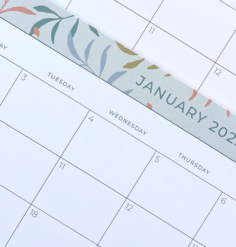 Botanical Desk Pad Calendar 2023