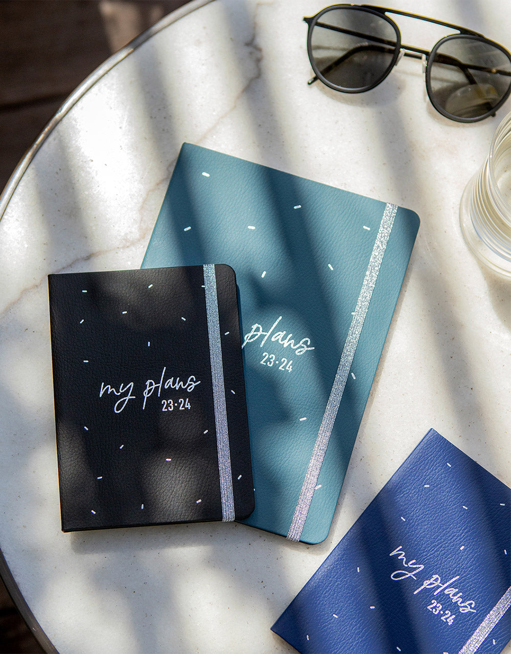 Joy A5 Week to View Planner 2023-2024 - Multilanguage - Blue - Letts of London#color_joy-blue