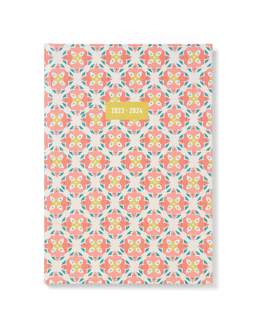 Morocco A5 Week to View Planner 2023-2024 - Multilanguage - Coral - Letts of London#color_morocco-coral