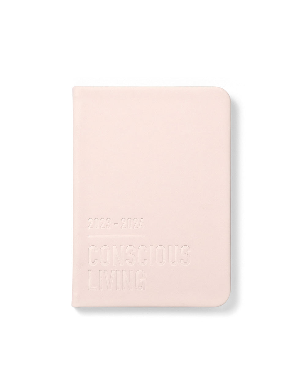 Conscious A6 Day to a Page Planner with Appointments 2023-2024 - Multilanguage - Rosewater - Letts of London#color_rosewater