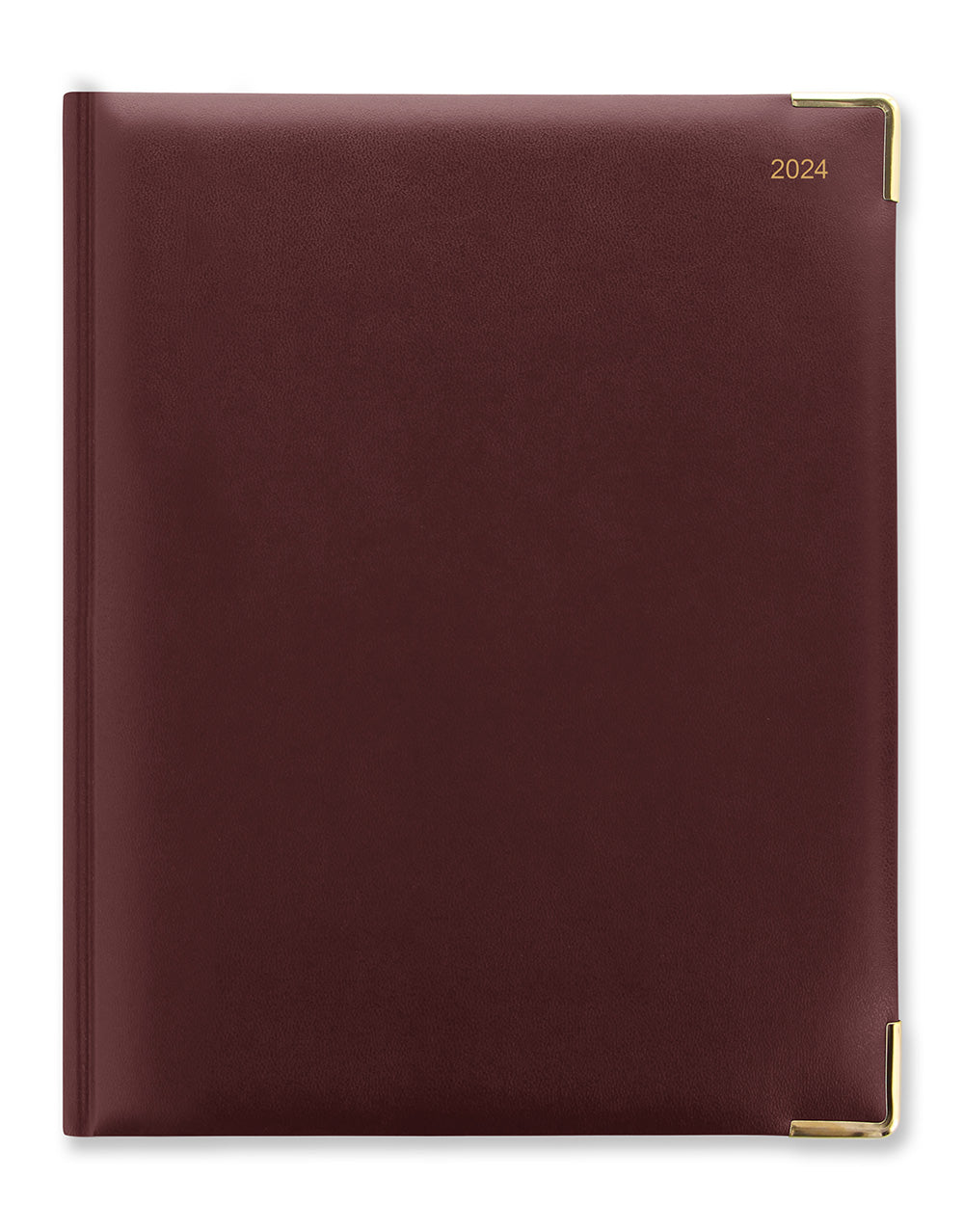 Classic Quarto Vertical Week to View Diary with Appointments 2024 - English#color_burgundy