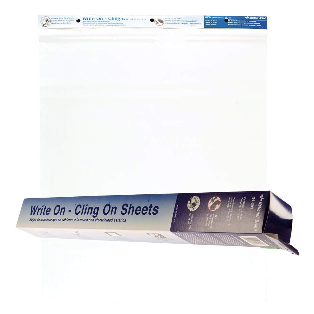 "Write on-Cling on" Sheets