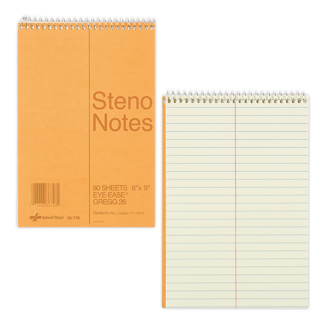 Brown Board Steno Notebook