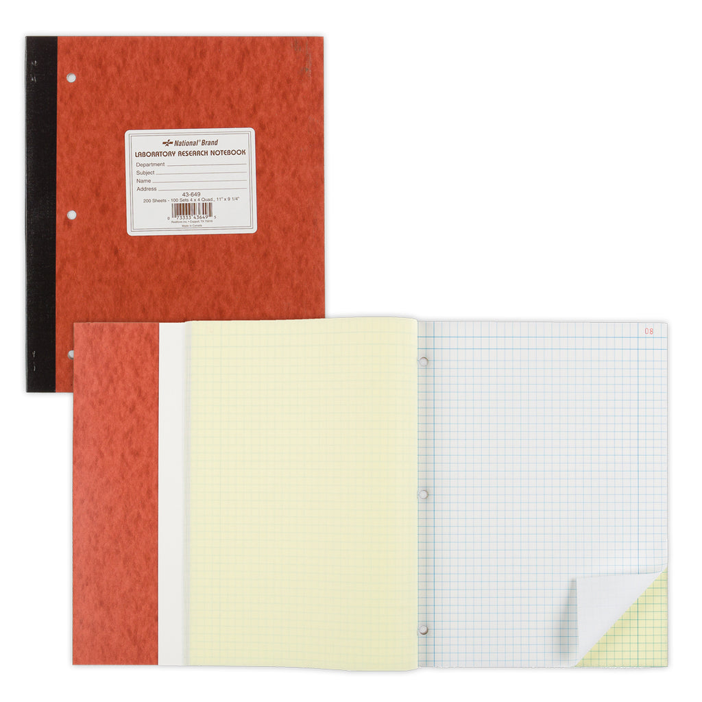 Rediform 43644 National Laboratory Research Notebook