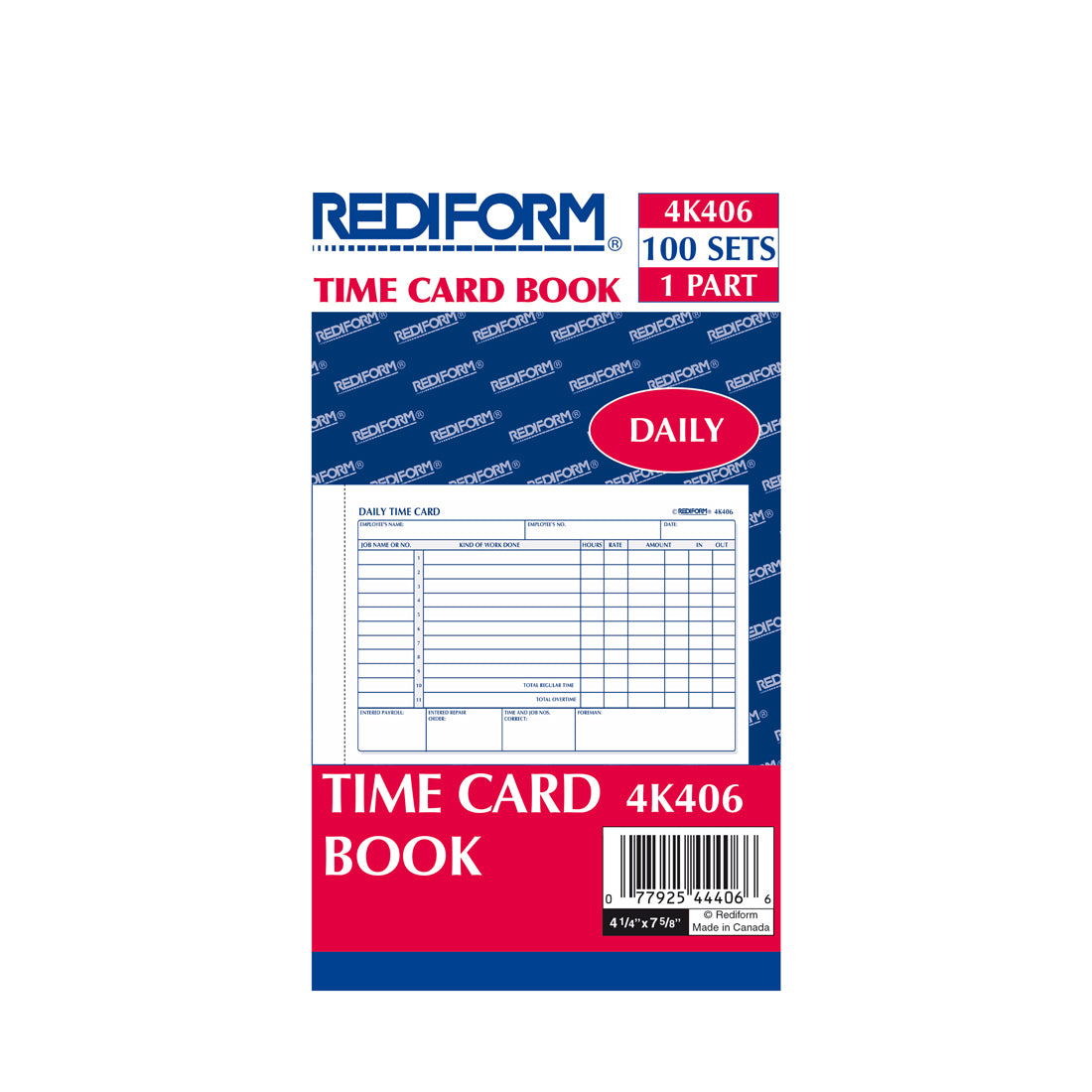 Time Card Pad
