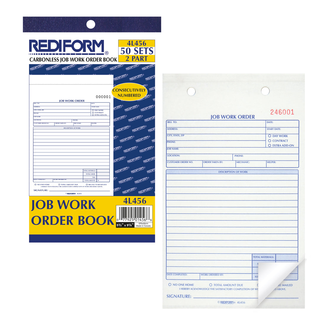 Job Work Order Book