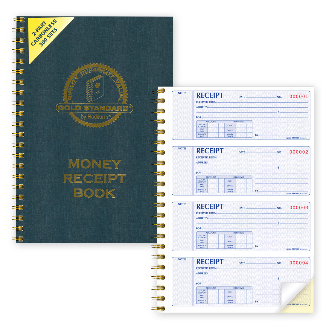 Gold Standard - Money Receipt Book 8L810