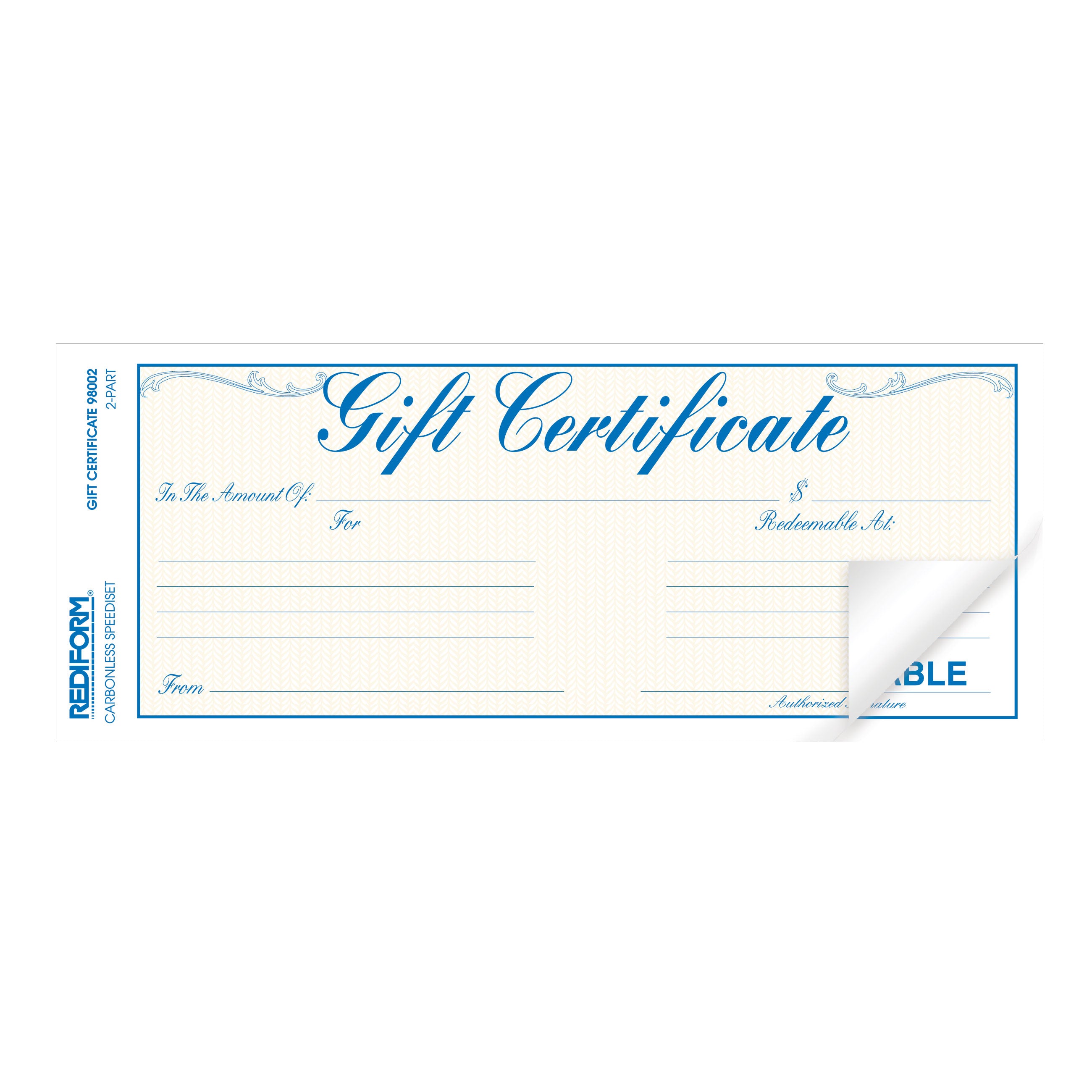 Gift Certificates 98002