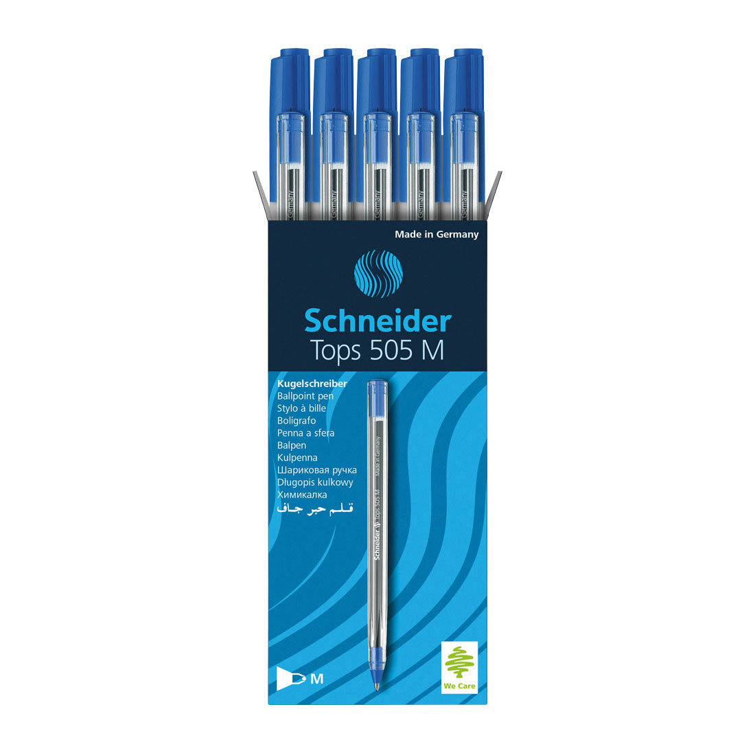 Tops 505 Ballpoint Pens M, Box of 10 units#ink-color_blue