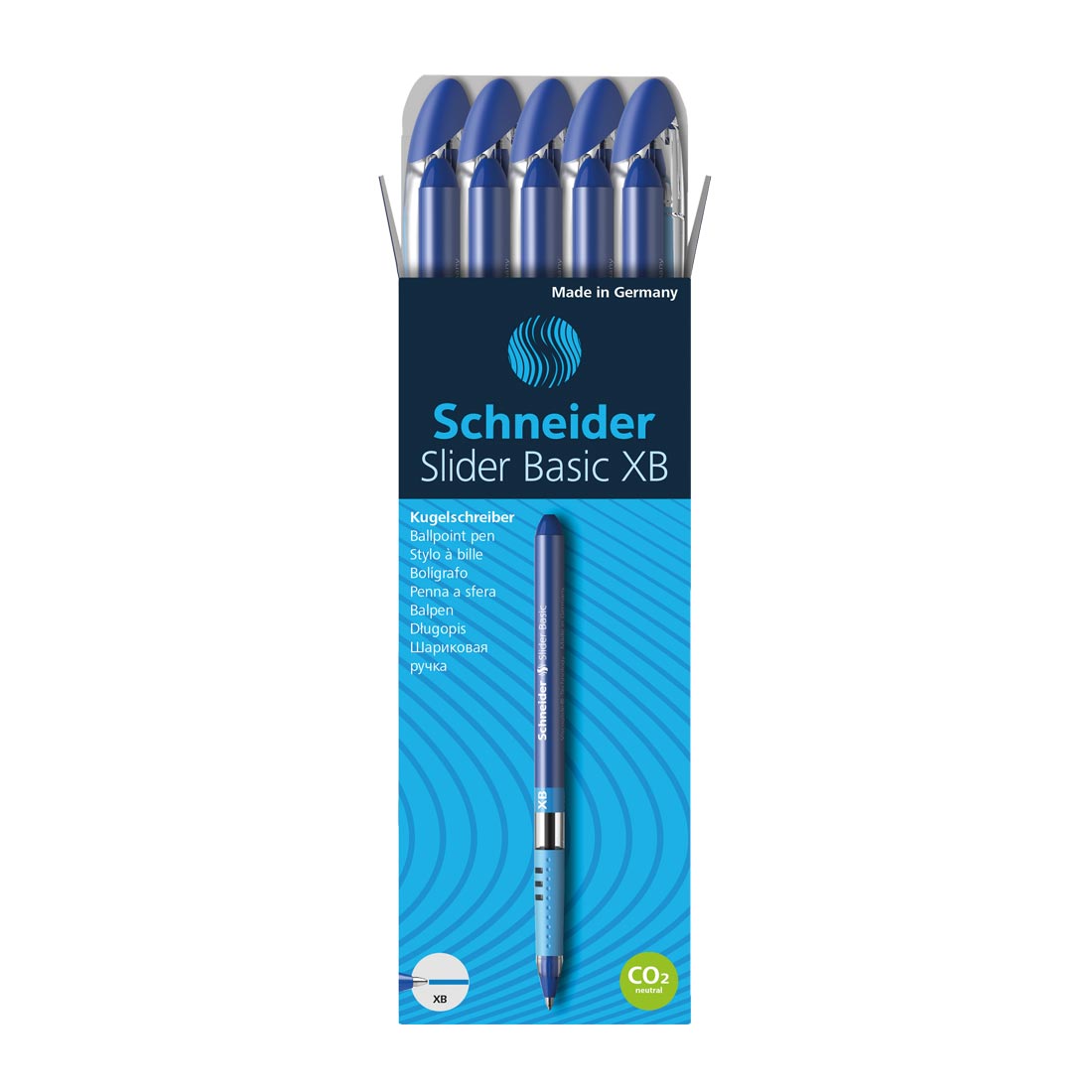 Slider BASIC Ballpoint Pen XB, Box of 10#ink-color_blue