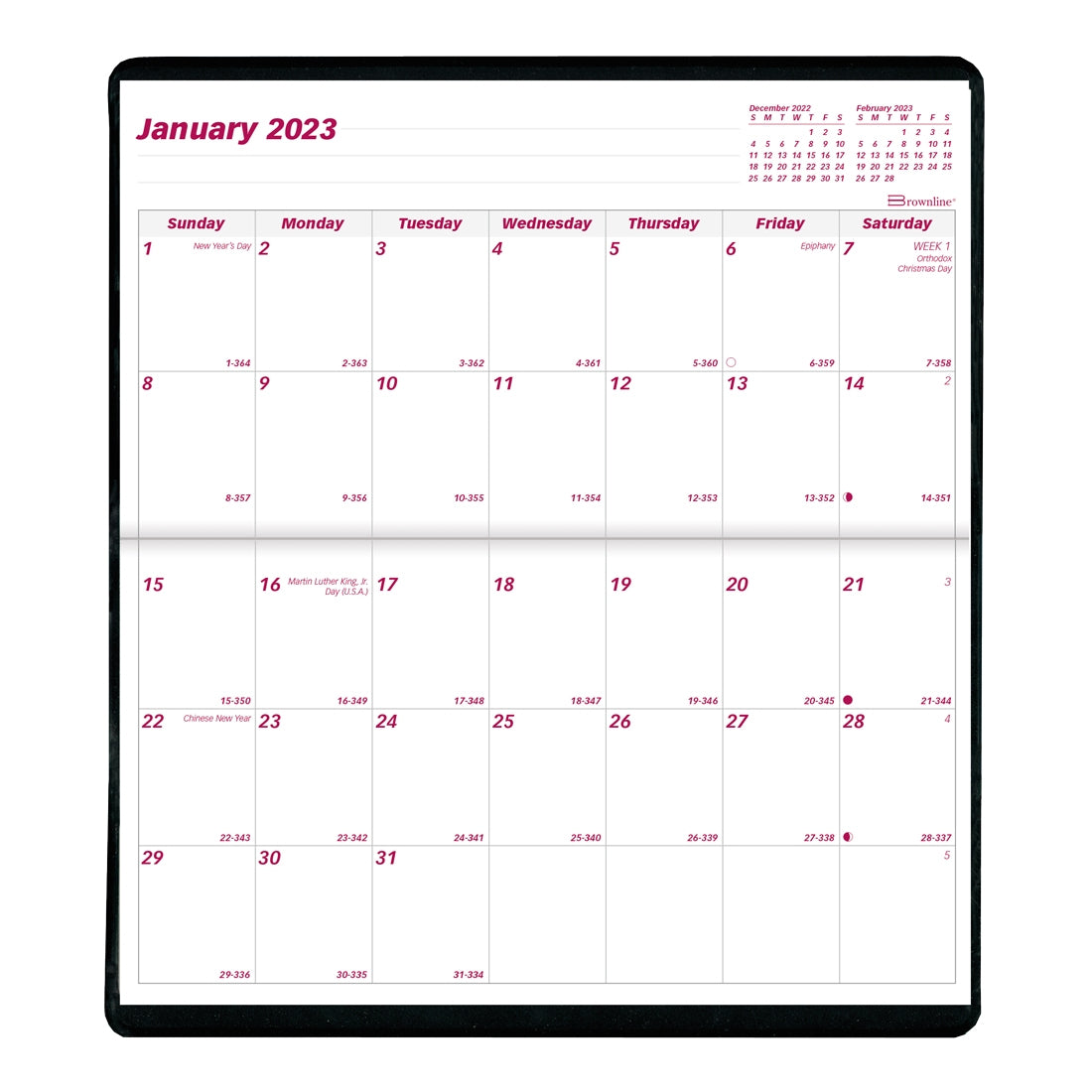 2-Year Monthly Pocket Planner 2023-2024