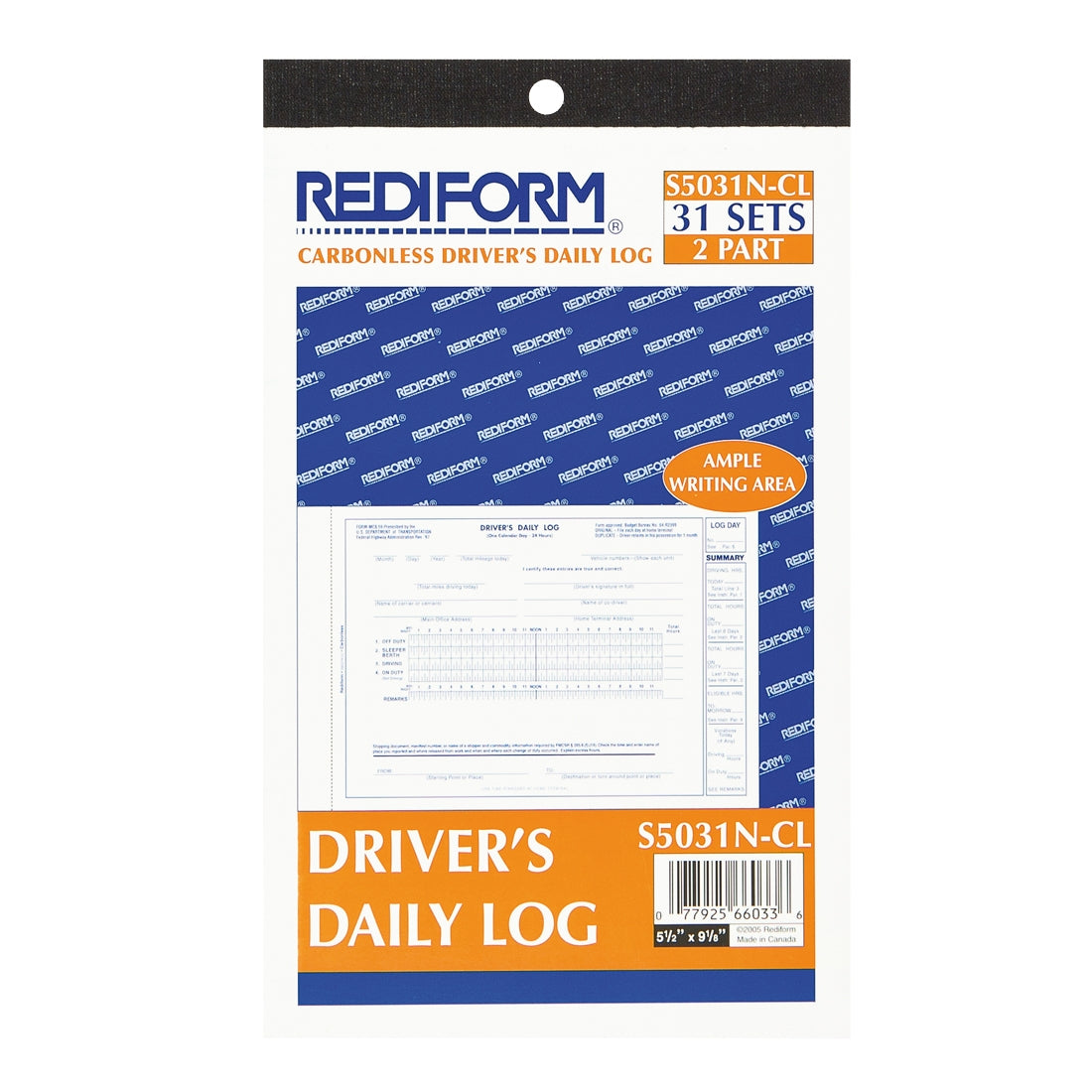 Driver's Daily Log Book S5031NCL